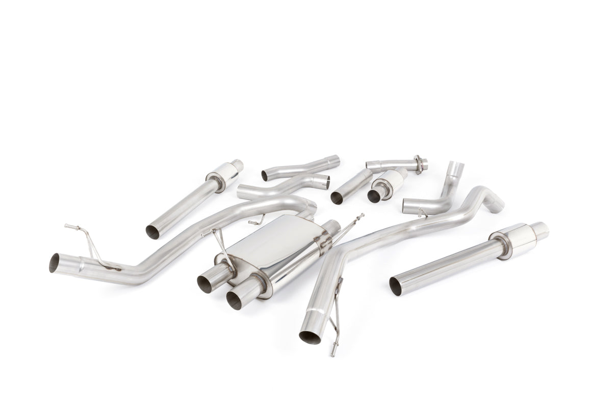 Milltek Sport Cat-back - Ford F150 Raptor - 3.5 V6 EcoBoost Supercrew (Gen 2) - Cat Back with GT-115 Polished Trims