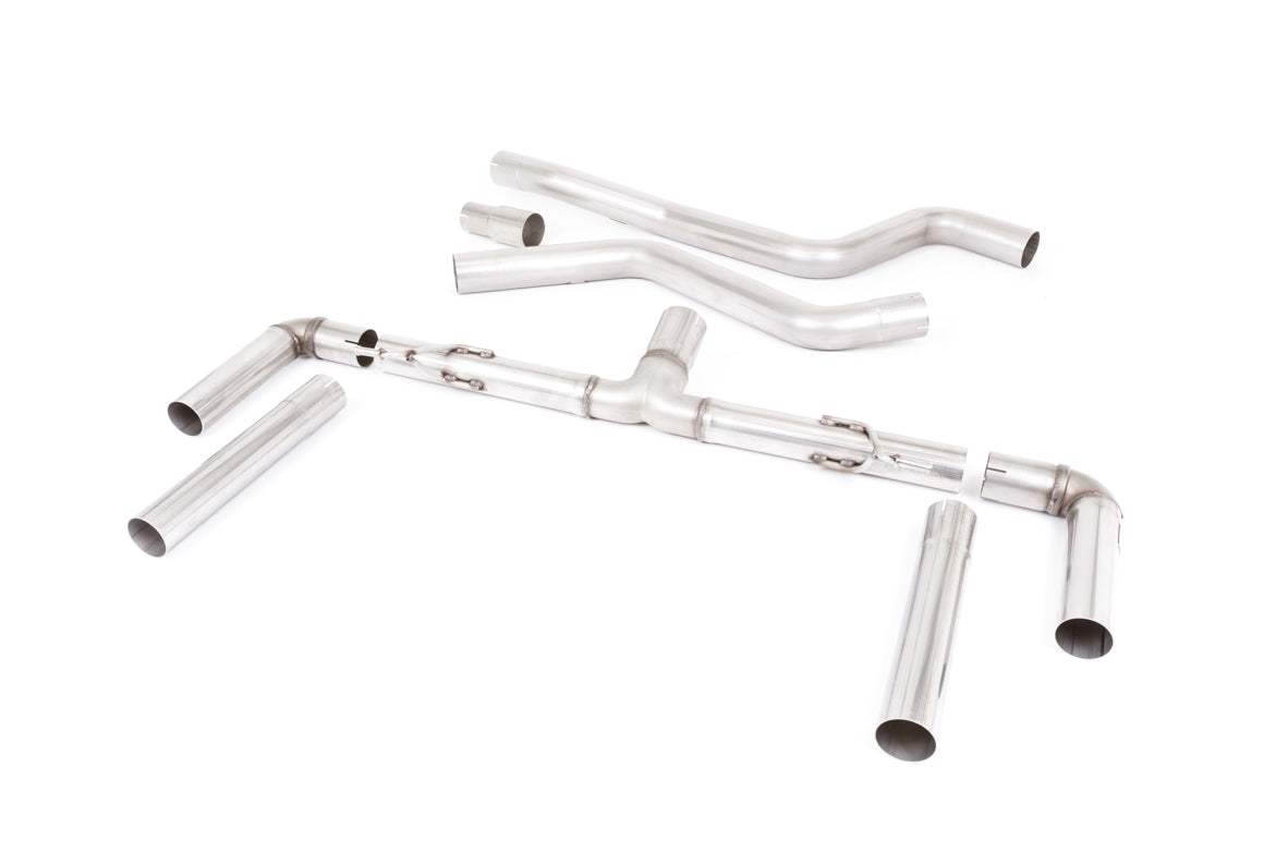 Milltek Sport Ford Focus Mk4 ST OPF/GPF-back, Race, GT-115 Polished (SSXFD324)