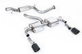 Milltek Sport Ford Focus MK2 RS Cat-back, Resonated, JET-115 Carbon (SSXFD341)