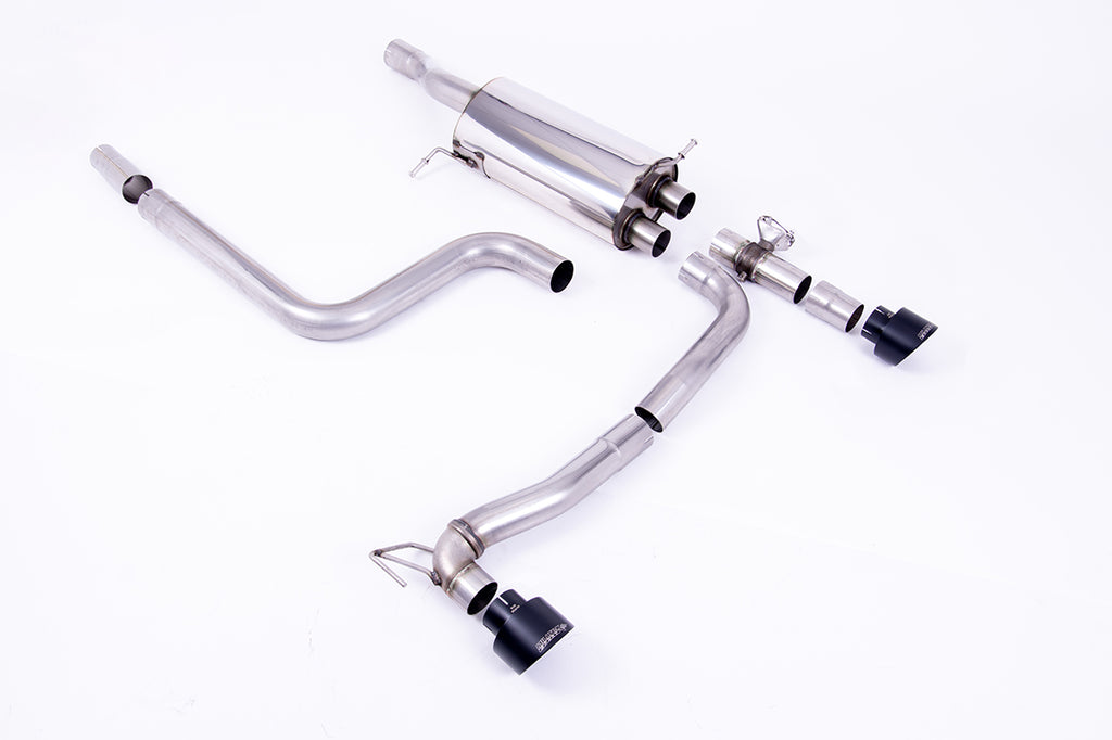 Milltek Sport Ford Fiesta Mk8 ST Cat-back, GPF Back, Dual GT-100 Black (SSXFD357)