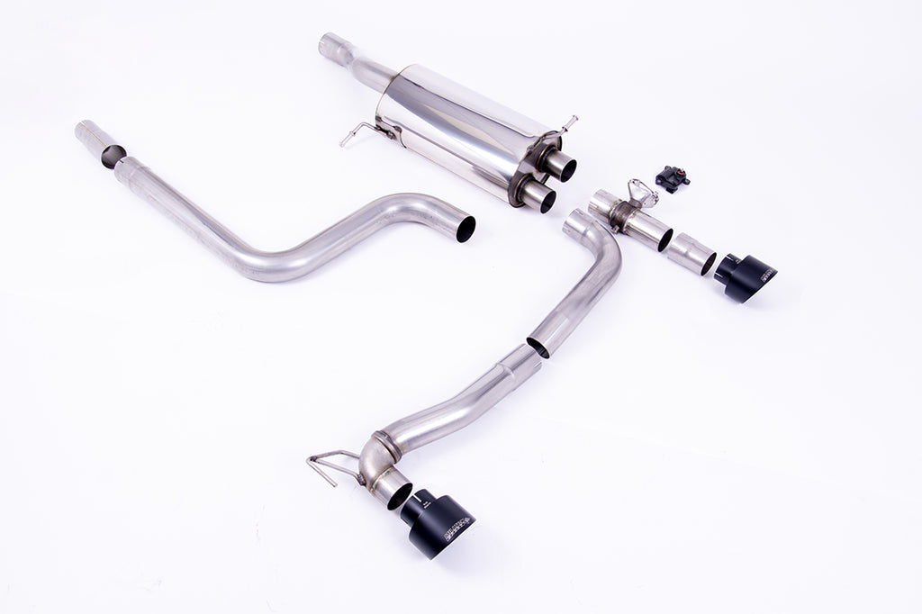 Milltek Sport Ford Fiesta Mk8 & Mk8.5 ST Cat-back, GPF Back, Dual GT-100 Black (SSXFD364)
