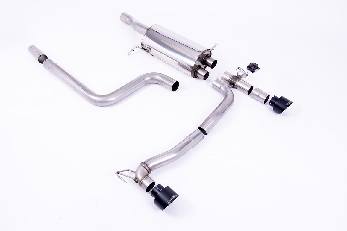 Milltek Sport Ford Fiesta Mk8 & Mk8.5 ST Cat-back, GPF Back, Dual GT-100 Black (SSXFD364)