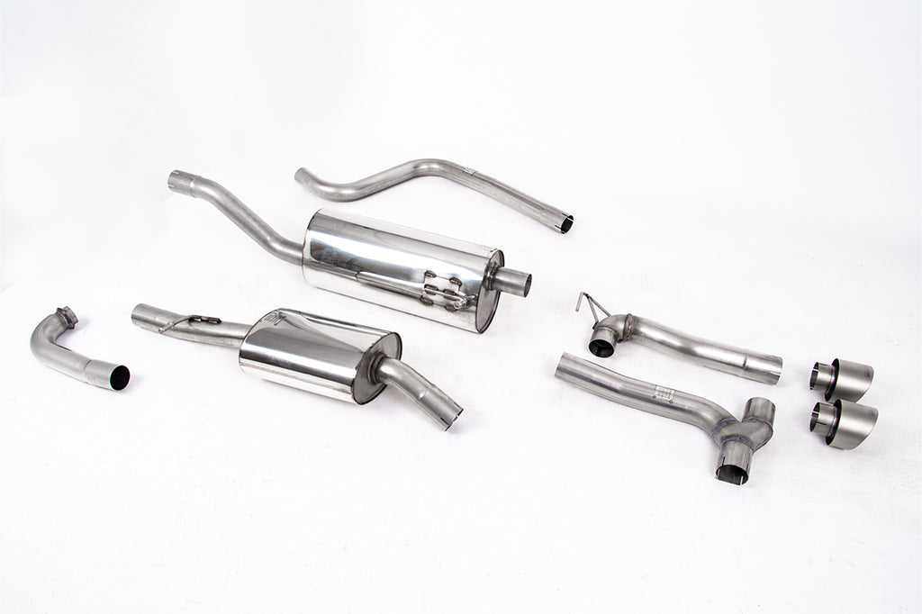 Milltek Sport Ford Fiesta MK8 Cat-back, Dual Outlet Maxton Kits, Resonated (SSXFD377)