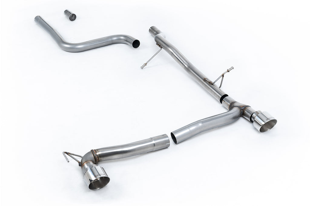 Milltek Sport Ford Fiesta Mk8 OPF/GPF-back, Non-Resonated, GT-100 Polished (SSXFD383)