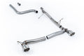 Milltek Sport Ford Fiesta Mk8 OPF/GPF-back, Non-Resonated, GT-100 Polished (SSXFD383)