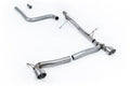 Milltek Sport Ford Fiesta Mk8 OPF/GPF-back, Non-Res, GT-100 Brushed Titanium (SSXFD385)