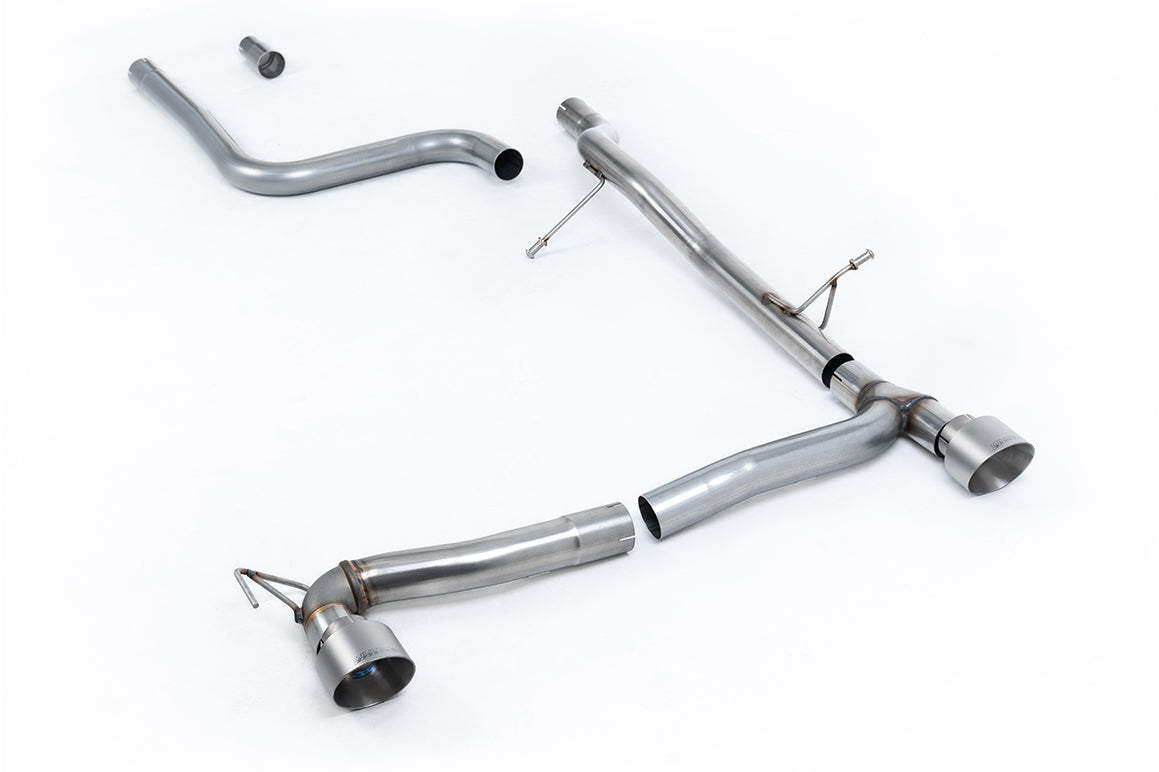 Milltek Sport Ford Fiesta Mk8 OPF/GPF-back, Non-Res, GT-100 Brushed Titanium (SSXFD385)