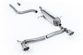 Milltek Sport Ford Fiesta Mk8 OPF/GPF-back, Resonated, GT-100 Polished (SSXFD387)