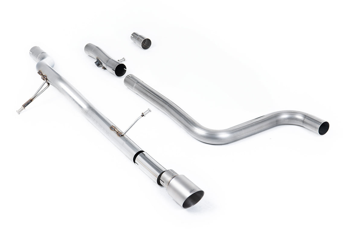 Milltek Sport Ford Fiesta Mk8 OPF/GPF-back, Non-Res, GT-90 Brushed Titanium (SSXFD393)