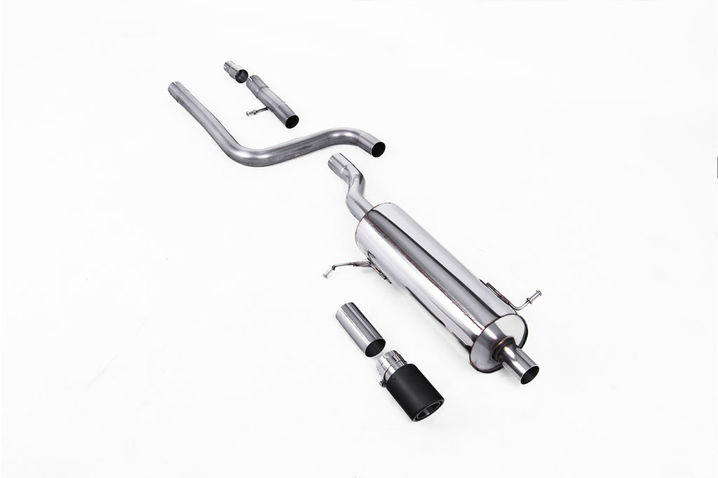 Milltek Sport Ford Fiesta Mk8 OPF/GPF-back, Resonated, JET-90 Carbon (SSXFD396)