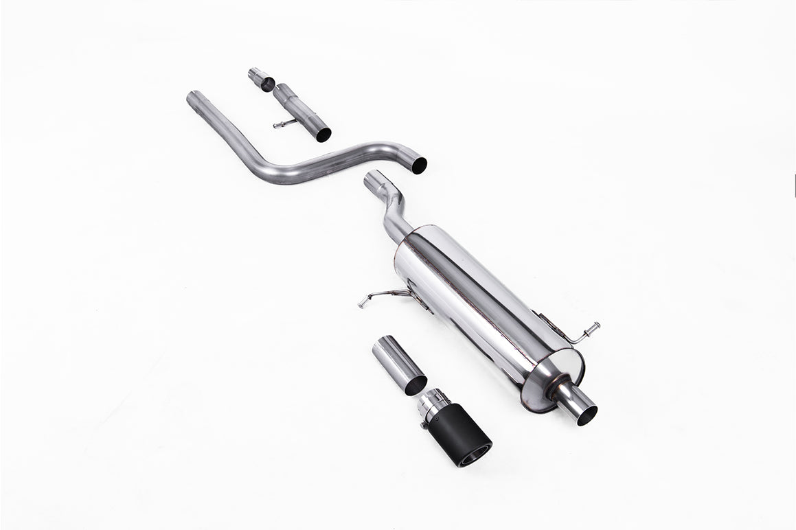 Milltek Sport Ford Fiesta Mk8 OPF/GPF-back, Resonated, JET-90 Carbon (SSXFD396)