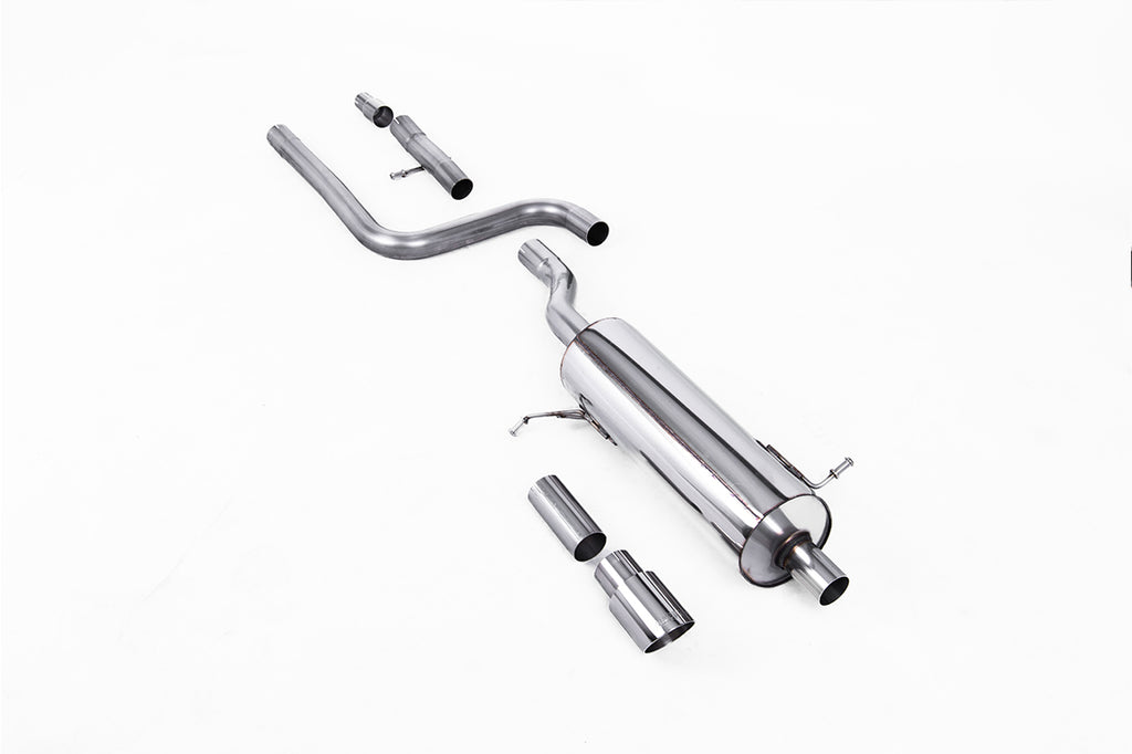 Milltek Sport Ford Fiesta Mk8 OPF/GPF-back, Resonated, GT-90 Polished (SSXFD397)