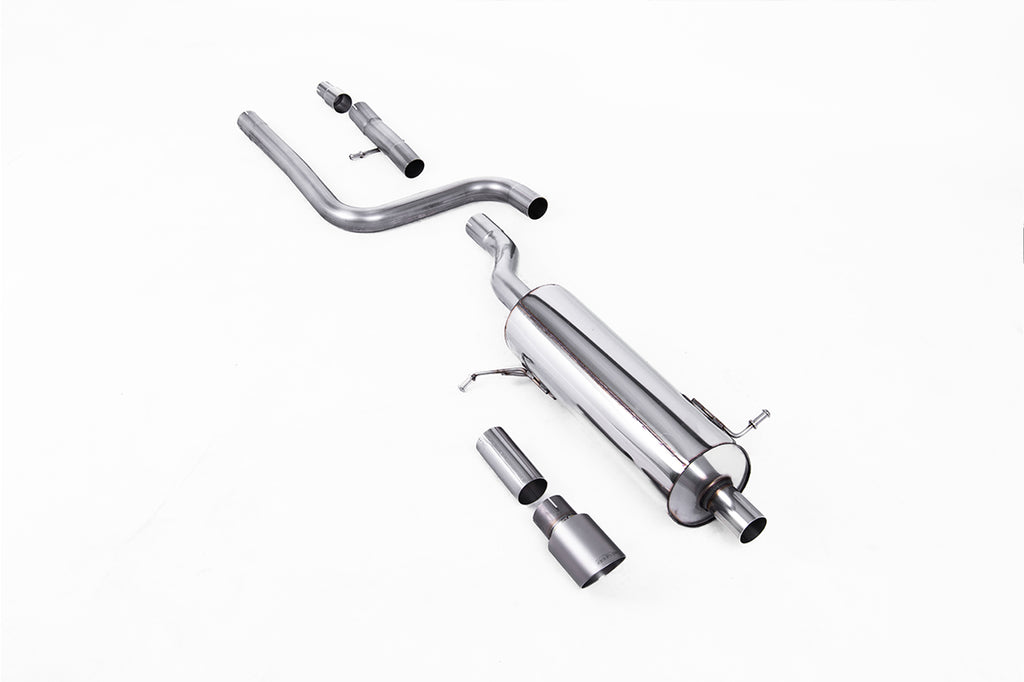 Milltek Sport Ford Fiesta Mk8 OPF/GPF-back, Resonated, GT-90 Brushed Titanium (SSXFD399)