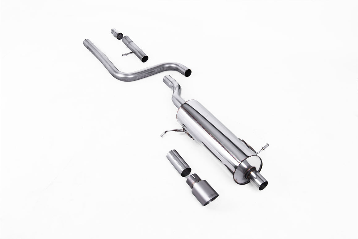 Milltek Sport Ford Fiesta Mk8 OPF/GPF-back, Resonated, GT-90 Brushed Titanium (SSXFD399)