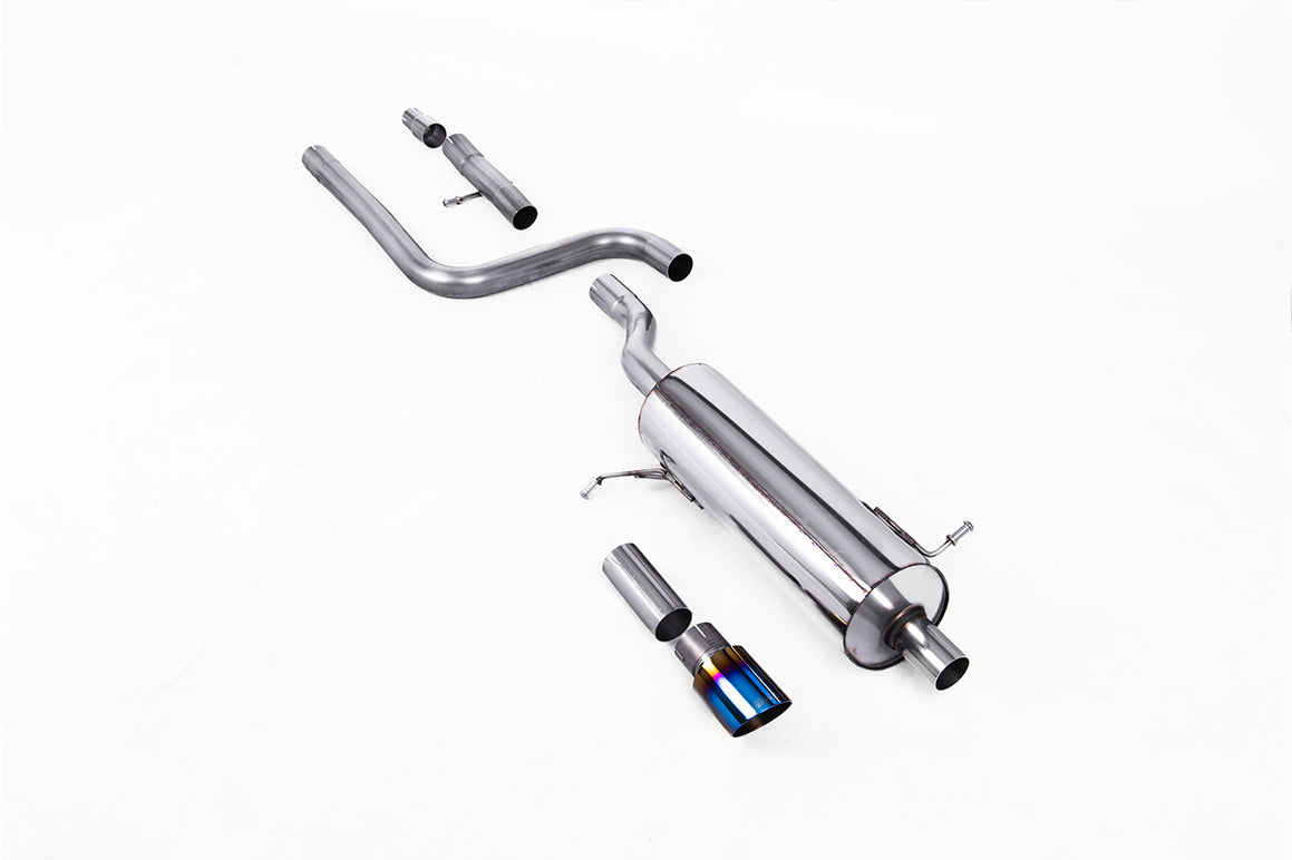 Milltek Sport Particulate Filter-back - Ford Fiesta Mk8 1.0T EcoBoost ST-Line 3 & 5 Door (155ps Hybrid OPF/GPF Models Only - GPF/OPF Back Resonated with Burnt/Blue Titanium GT-90 Trim - ECE Approved