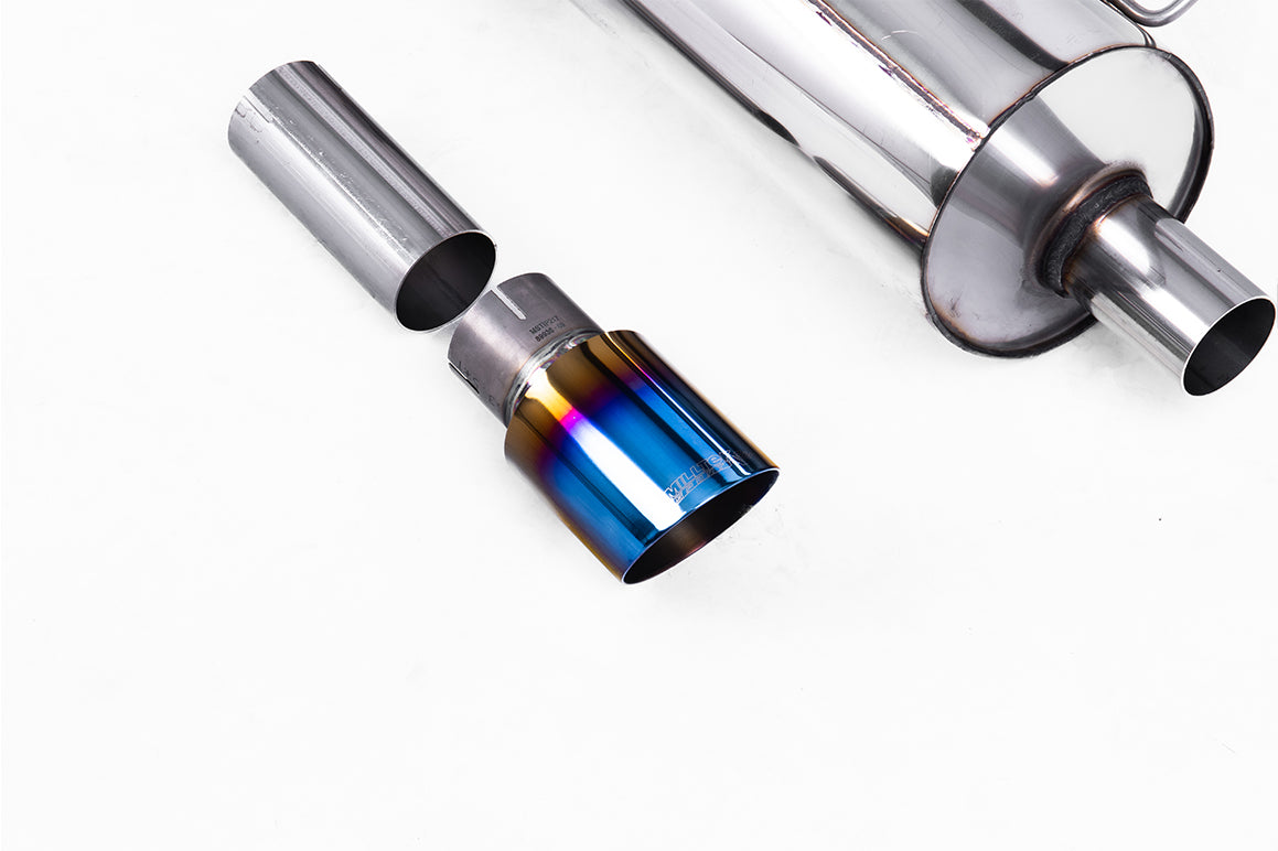 Milltek Sport Particulate Filter-back - Ford Fiesta Mk8 1.0T EcoBoost ST-Line 3 & 5 Door (155ps Hybrid OPF/GPF Models Only - GPF/OPF Back Resonated with Burnt/Blue Titanium GT-90 Trim - ECE Approved