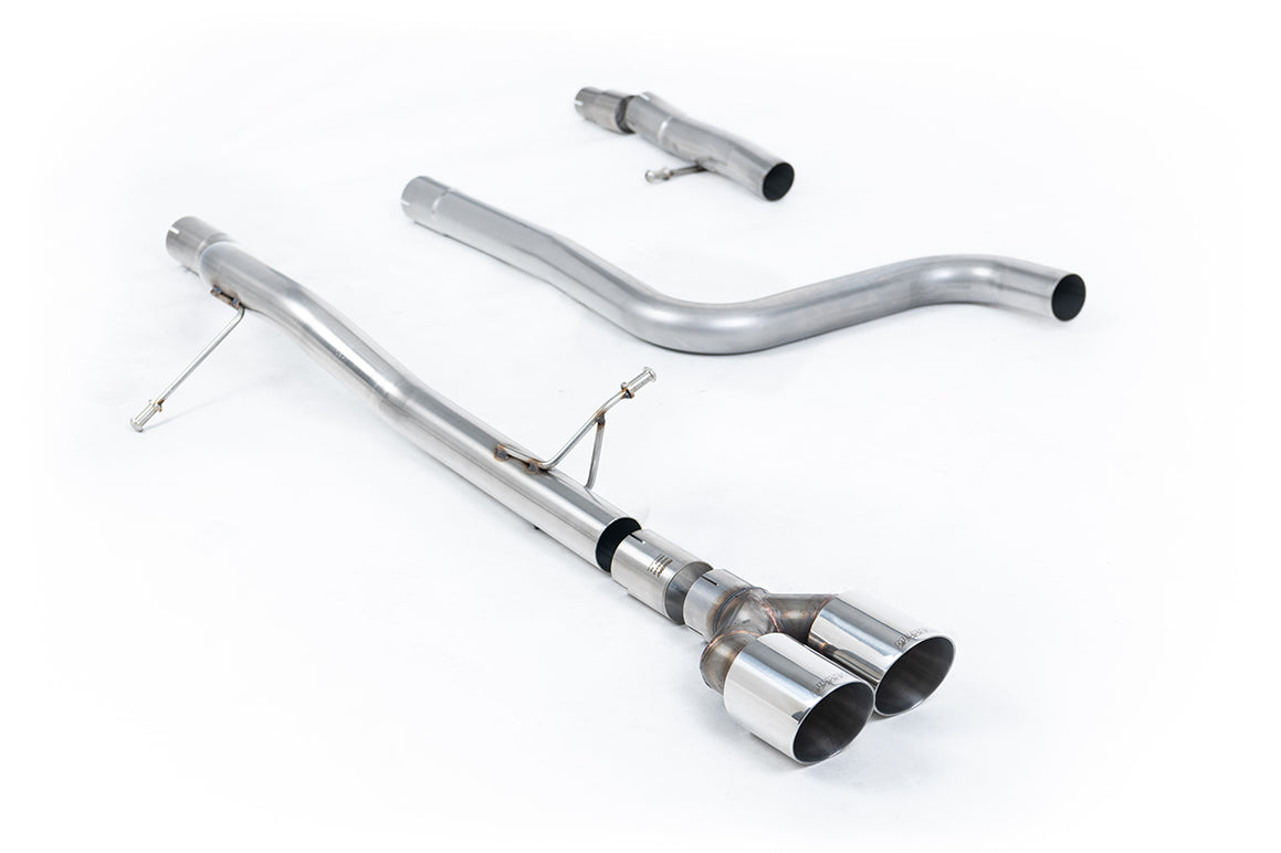Milltek Sport Ford Fiesta Mk8 OPF/GPF-back, Non-Resonated, Twin GT-90 Polished (SSXFD401)