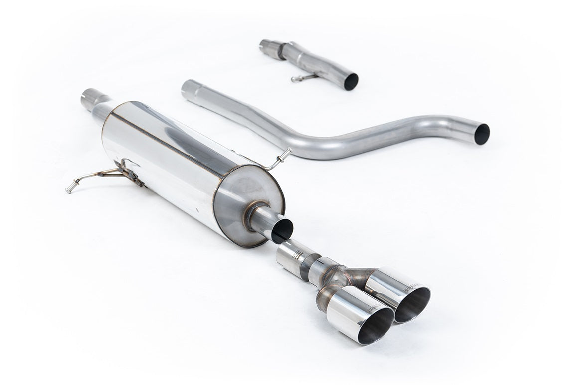 Milltek Sport Ford Fiesta Mk8 OPF/GPF-back, Resonated, Twin GT-90 Polished (SSXFD403)