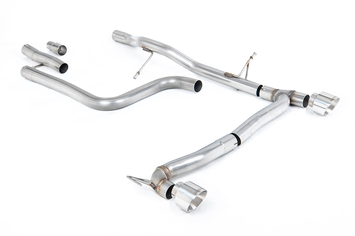 Milltek Sport Ford Fiesta Mk8 OPF/GPF-back, Non-Resonated, GT-100 Polished (SSXFD405)