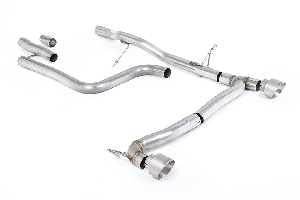 Milltek Sport Ford Fiesta Mk8 OPF/GPF-back, Non-Res, GT-100 Brushed Titanium (SSXFD407)