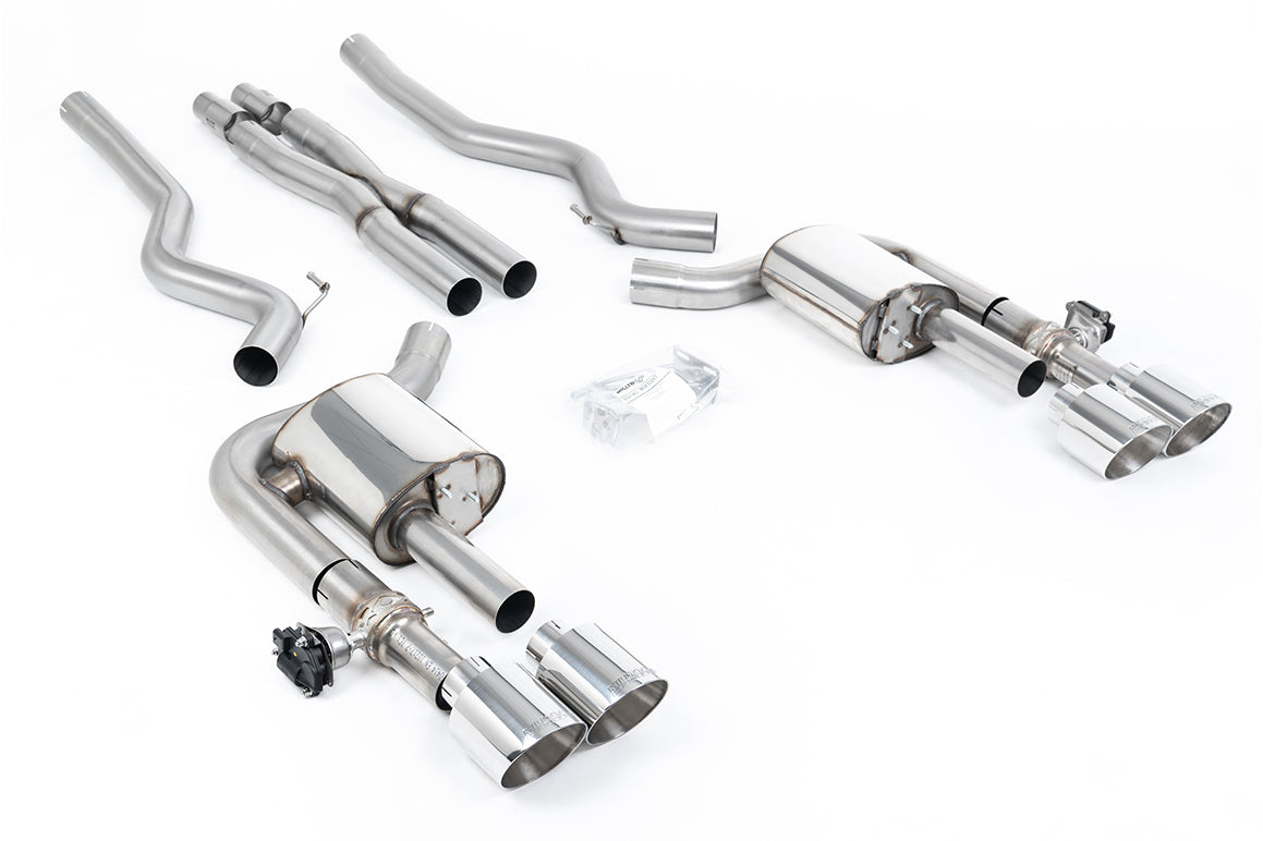 Milltek Sport Ford Mustang Cat-back, Valved, GT-115 Polished (SSXFD416)
