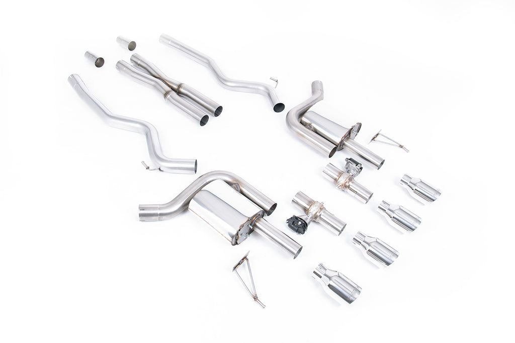 Milltek Sport Ford Mustang Cat-back, Valved, GT-100 Polished (SSXFD425)