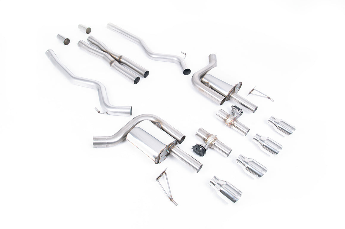 Milltek Sport Ford Mustang Cat-back, Valved, GT-100 Polished (SSXFD425)