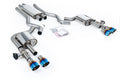Milltek Sport Ford Mustang 2.3 EcoBoost S650 Fastback Cat-back, Resonated Dual GT-100 Burnt/Blue Titanium (SSXFD437)