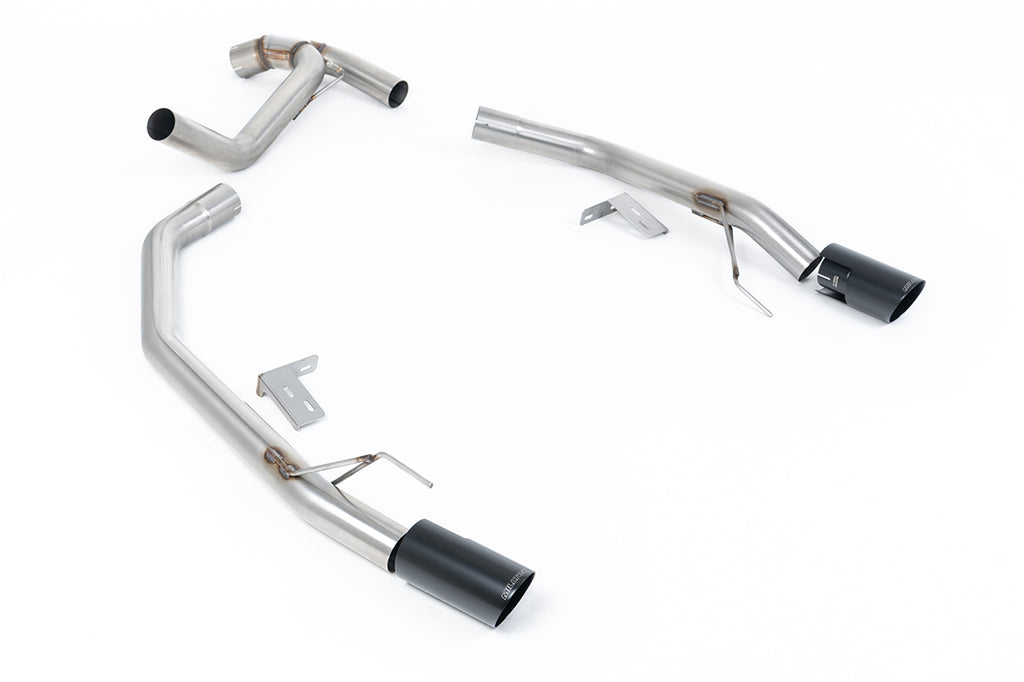 Milltek Sport Ford Ranger Axle Back, Twin GT-90 Cerakote Black (SSXFD442)