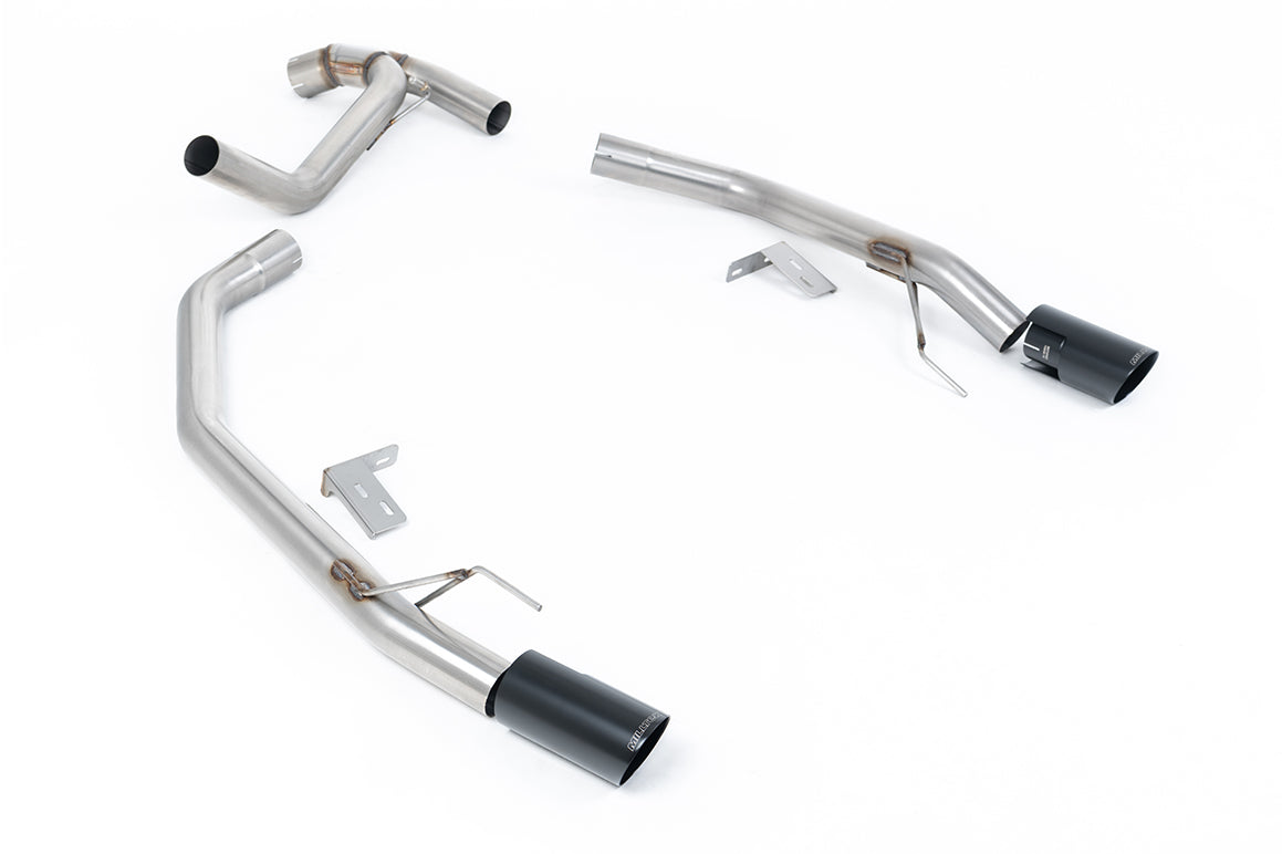 Milltek Sport Ford Ranger Axle Back, Twin GT-90 Cerakote Black (SSXFD442)