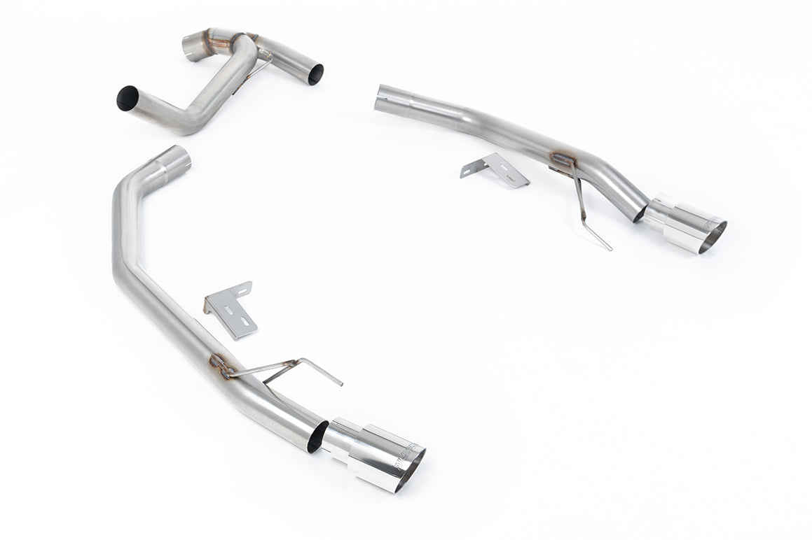 Milltek Sport Ford Ranger Axle Back, Twin GT-90 Polished (SSXFD444)