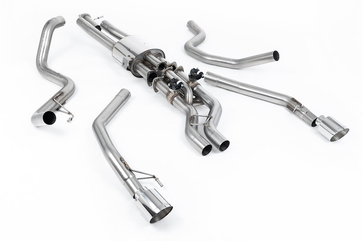 Milltek Sport Ford Ranger Raptor Ranger Cat-back, Valved, GT-115 Polished (SSXFD448)