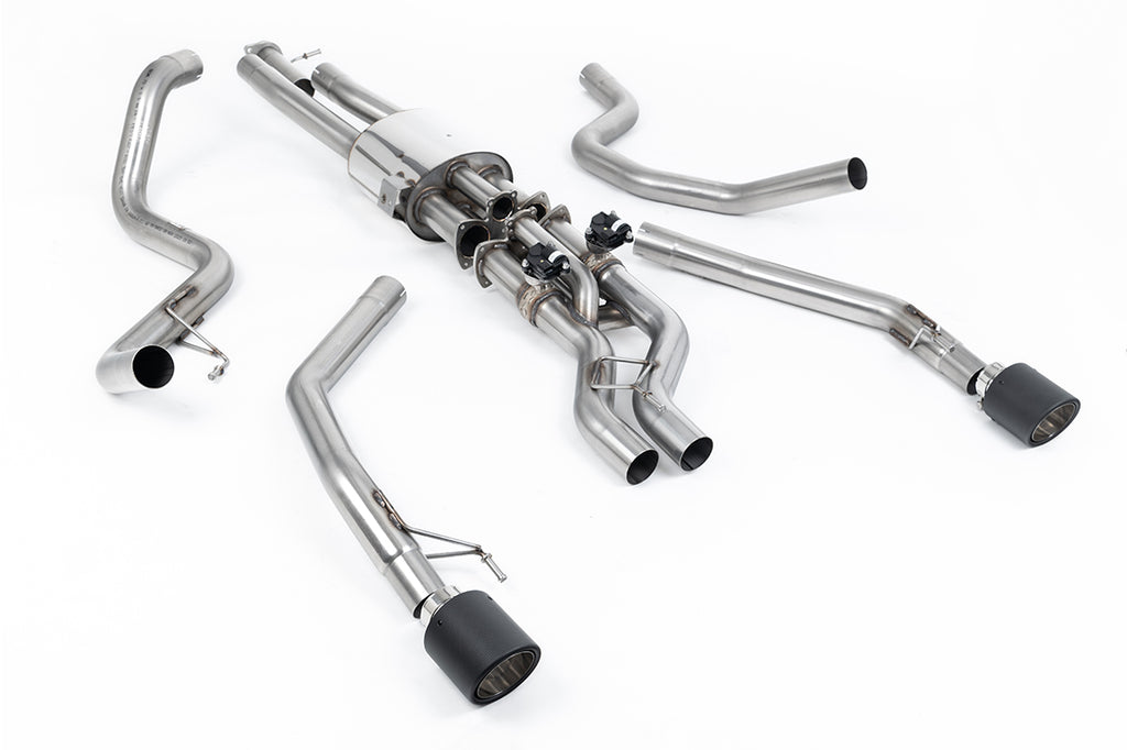 Milltek Sport Ford Ranger Raptor Ranger Cat-back, Valved, JET-115 Carbon (SSXFD452)