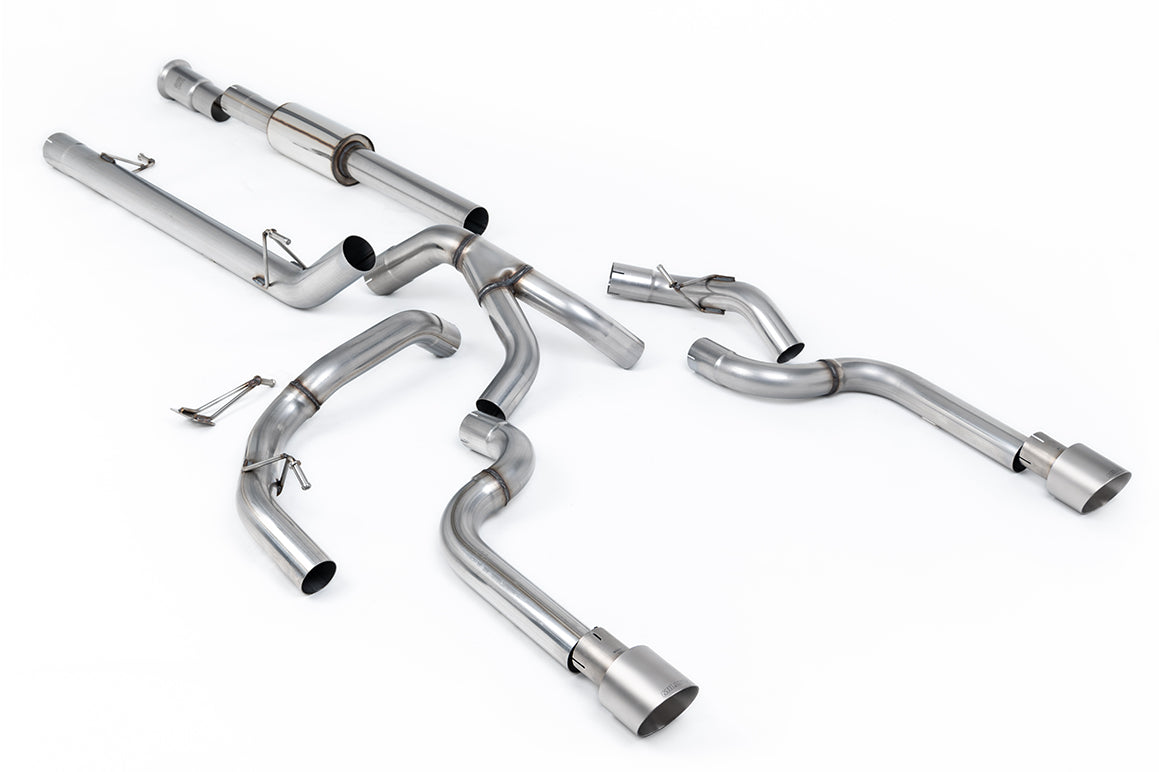Milltek Sport Ford F150 SuperCrew Cat-back, Part-Resonated, Race (SSXFD490)