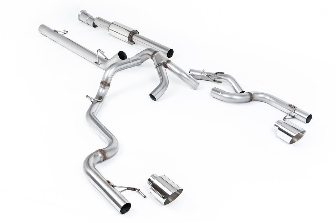 Milltek Sport Ford F150 SuperCrew Tremor Cat-back, Part-Resonated, Race (SSXFD500)