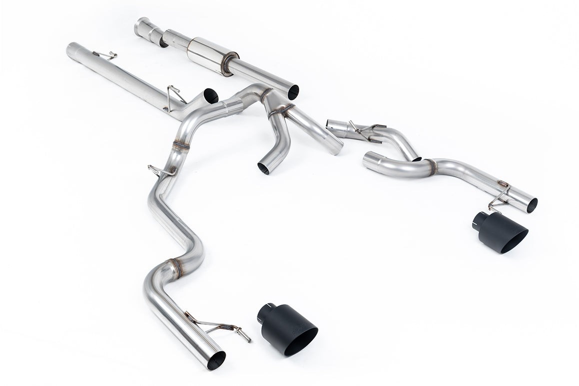 Milltek Sport Ford F150 SuperCrew Tremor Cat-back, Part-Resonated, Race (SSXFD501)