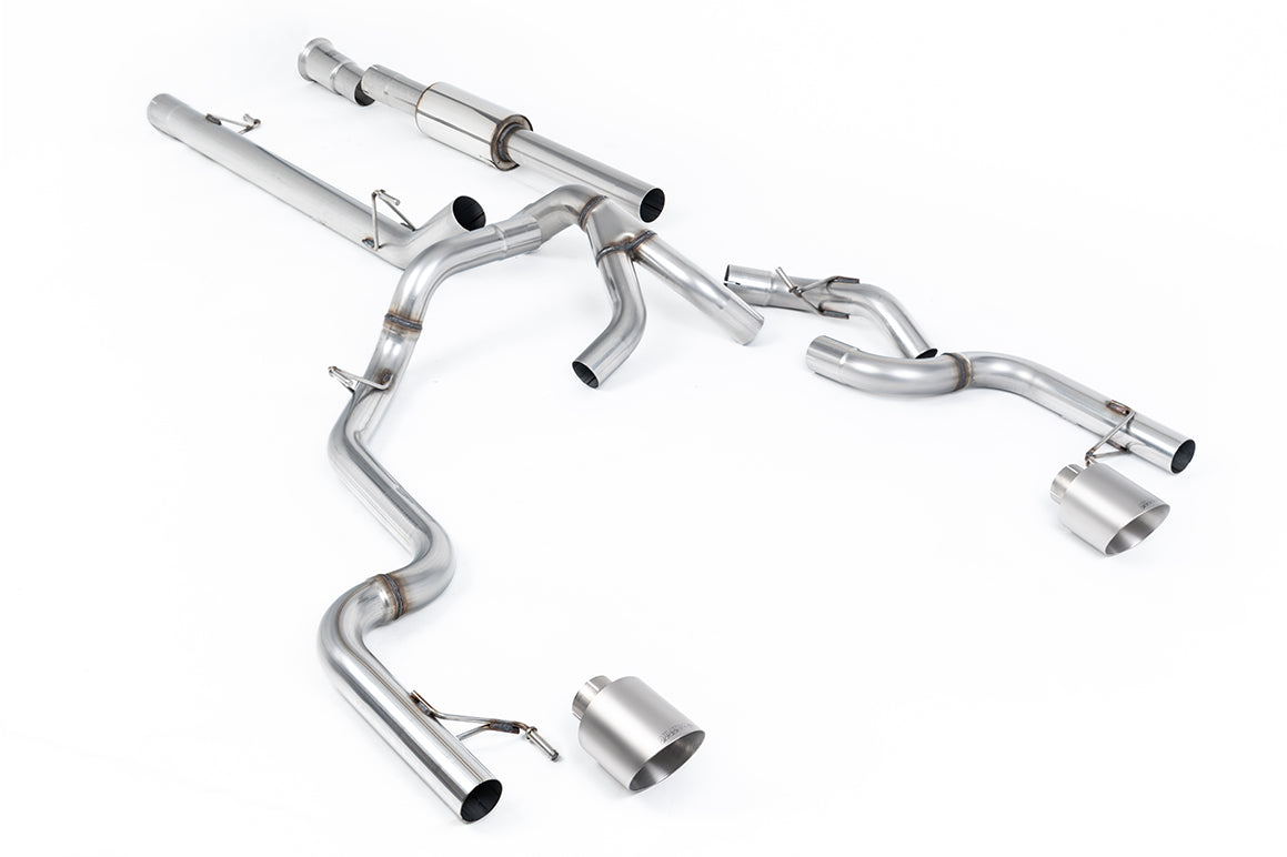 Milltek Sport Ford F150 SuperCrew Tremor Cat-back, Part-Resonated, Race (SSXFD502)