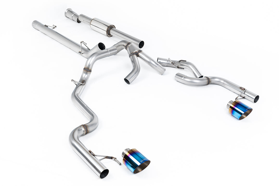 Milltek Sport Ford F150 SuperCrew Tremor Cat-back, Part-Resonated, Race (SSXFD503)