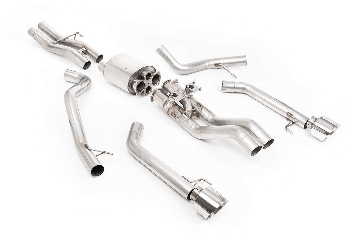 Milltek Sport Ford F150 Raptor Cat-back, Valved, GT-135 Polished (SSXFD528)