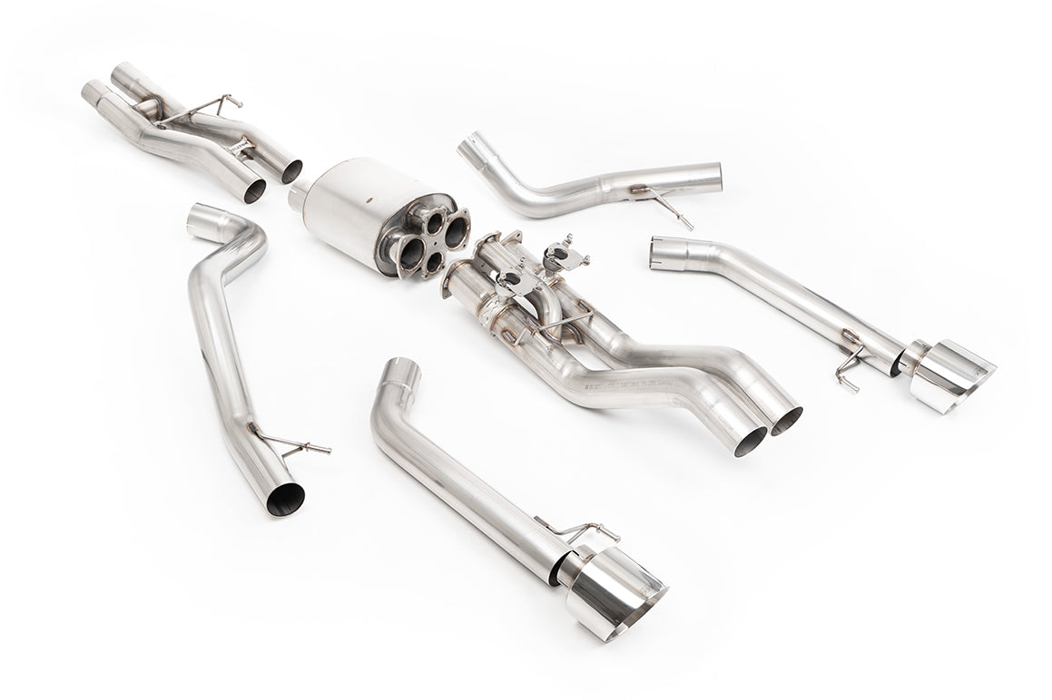 Milltek Sport Ford F150 Raptor R Cat-back, Valved, GT-135 Polished (SSXFD530)