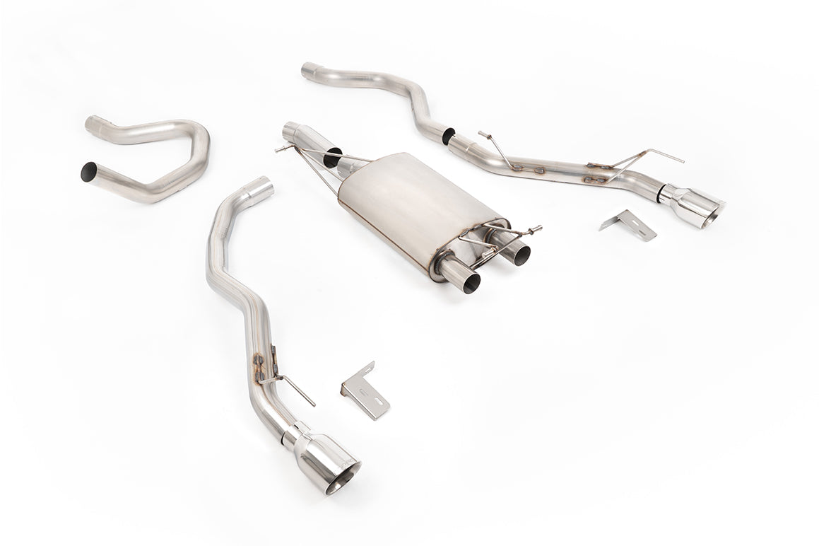Milltek Sport Ford Ranger Front Pipe-back, GT-100 Polished (SSXFD540)
