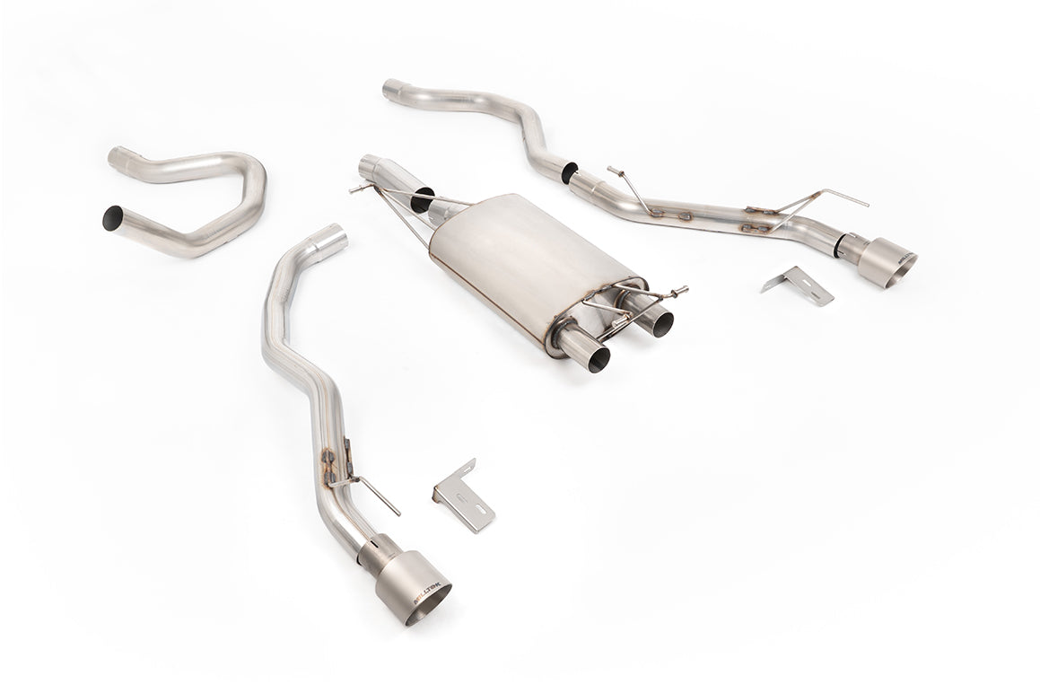 Milltek Sport Ford Ranger Front Pipe-back, GT-100 Brushed Titanium (SSXFD542)