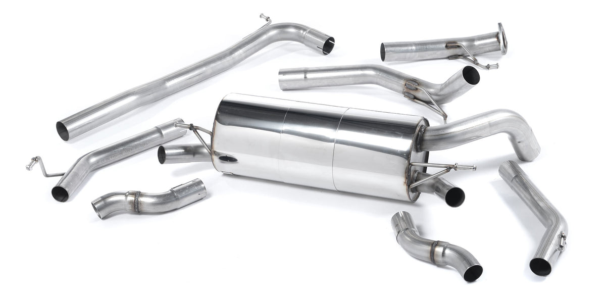 Milltek Sport Cat-back - Honda / Acura Civic Type R 2.0 i-VTEC FN2 - Non-resonated (louder). Uses original tailpipes