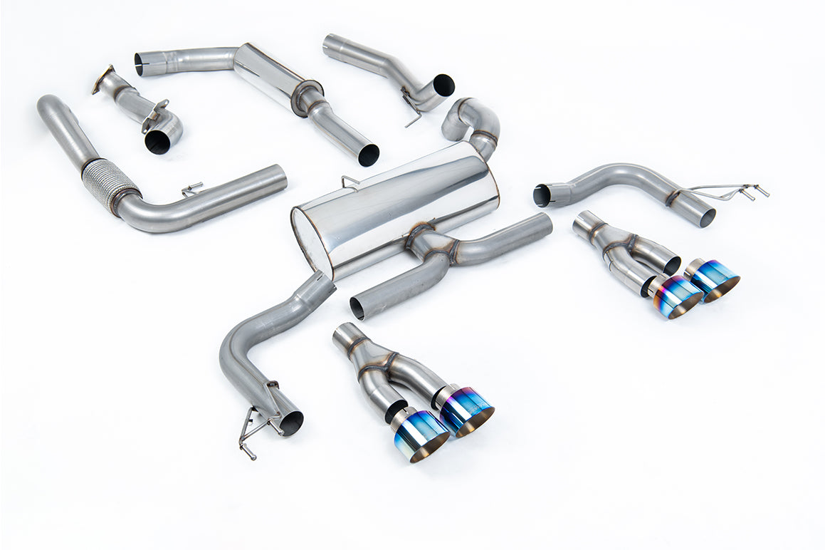 Milltek Sport Honda / Acura Civic Type R FK2 Cat-back, Burnt Titanium (SSXHO235)
