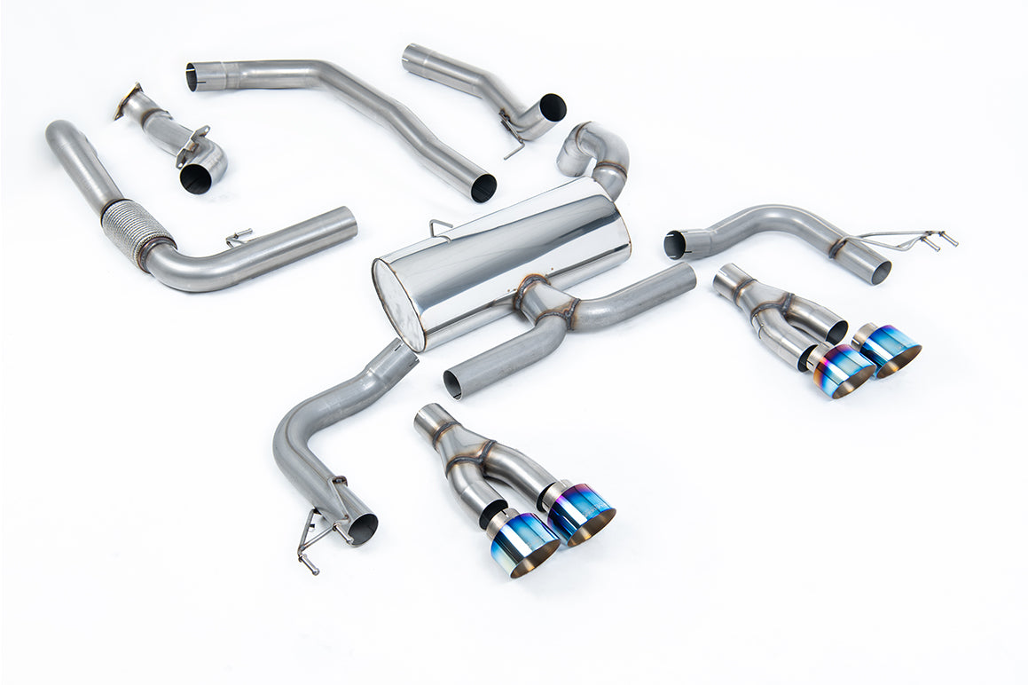 Milltek Sport Honda / Acura Civic Type R FK2 Cat-back, Road+, Burnt Titanium (SSXHO236)