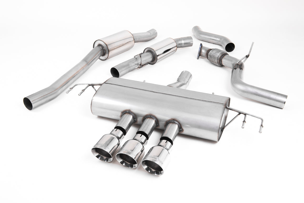 Milltek Sport Honda / Acura Civic FK7 Cat-back, Resonated, GT-100 Polished (SSXHO255)