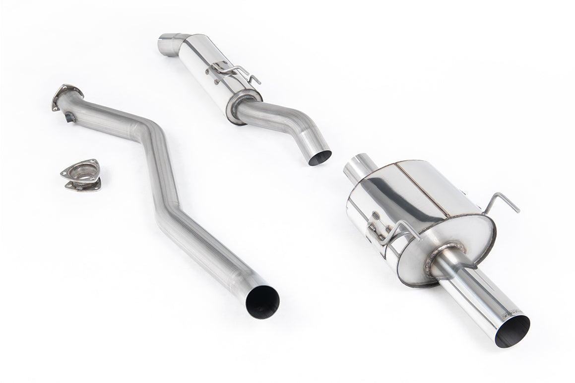Milltek Sport Cat-back - Honda / Acura Integra DC-5 Type-R - Resonated Cat Back with Single Wall 3.5" Polished Tip