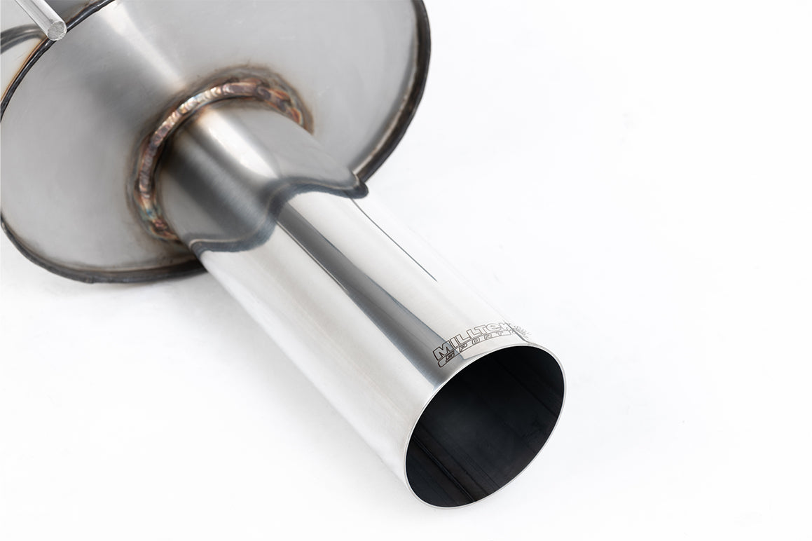 Milltek Sport Cat-back - Honda / Acura Integra DC-5 Type-R - Resonated Cat Back with Single Wall 3.5" Polished Tip