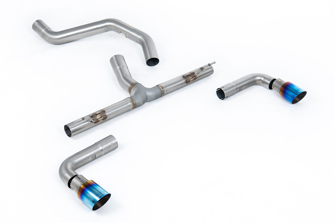 Milltek Sport Particulate Filter-back - INEOS Grenadier - Non-Resonated System with GT-90 Burnt/Blue Titanium Tips (OE Requires cutting)