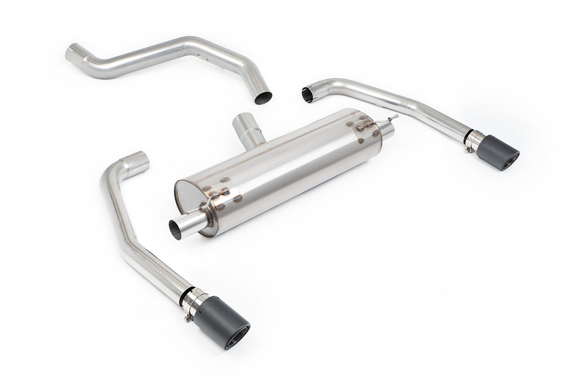 Milltek Sport INEOS Quartermaster OPF/GPF-back, Resonated, JET-90 Carbon (SSXINE128)